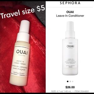 Travel size leave in conditioner